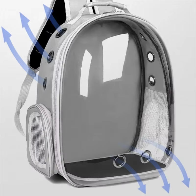 2025 New Space Capsule Transparent Cat Bag Breathable Shoulder Pet Bag Portable Cat Bag Pet Supplies Pet Backpack