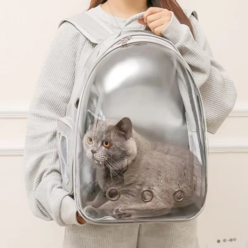 2025 New Space Capsule Transparent Cat Bag Breathable Shoulder Pet Bag Portable Cat Bag Pet Supplies Pet Backpack