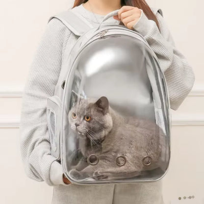 2025 New Space Capsule Transparent Cat Bag Breathable Shoulder Pet Bag Portable Cat Bag Pet Supplies Pet Backpack