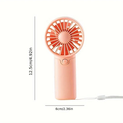 Cute Mini Fan Portable Handheld Fan Lightweight Handy Fan Pocket Size Low Noise Small Electric Fan Student Gift Outdoor Fan 2024